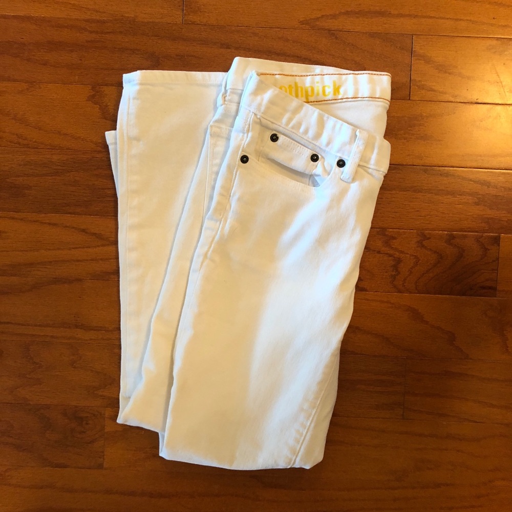J Crew Toothpick White Jeans